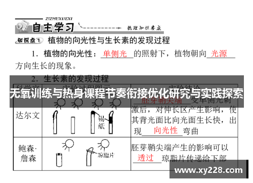 无氧训练与热身课程节奏衔接优化研究与实践探索